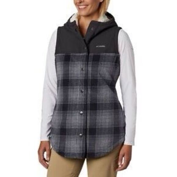 Columbia Benton Springs Gray Overlay Vest Medium - Picture 1 of 8